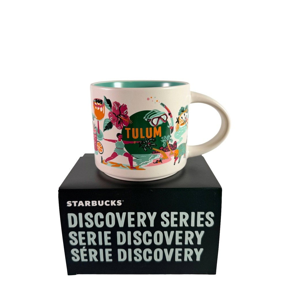 Starbucks Tulum Discovery Series Mug 14 oz Mexico Coffee Cup With Box New